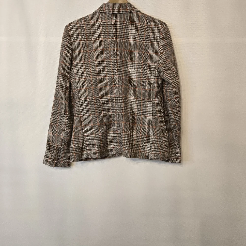 BB Dakota Women's Size S Brown tweed look button front Men's look blazer - Picture 7 of 10